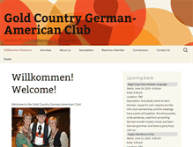 Tablet Screenshot of goldcountrygermanamericanclub.org